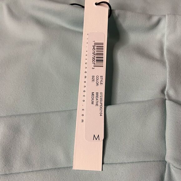 NWT Susana Monaco Strapless Pleated Tube Mini Dress in color Breathe - Picture 7 of 10